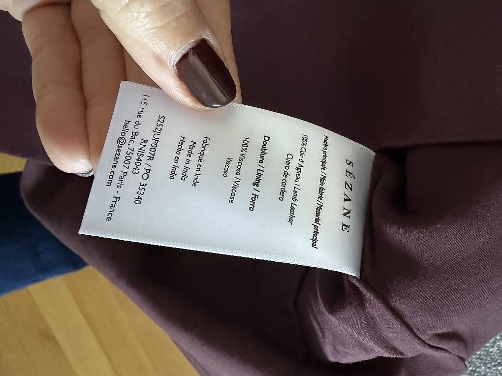 Sezane Röcke: Sezane Leder Rock Bordeaux – Gebraucht aus Zug von Katenths 4