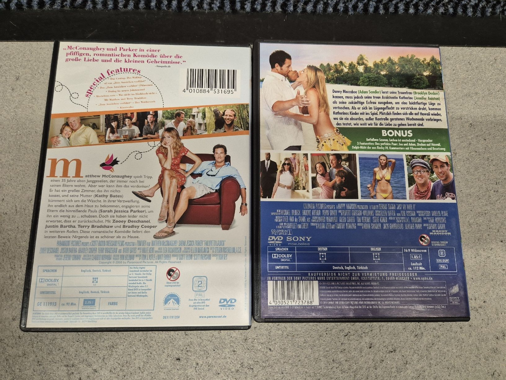 Tutti i DVDs: 8 DVDs Romantik Komödien – Usato da Känerkinden venduto da melbaumg 1