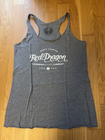 Red Dragon Tanktop, Graues Sommer Top, Gr. S, Neuwertig