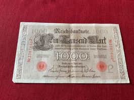 Seltenheit! Deutsche 1000-Mark-Banknote,  1910