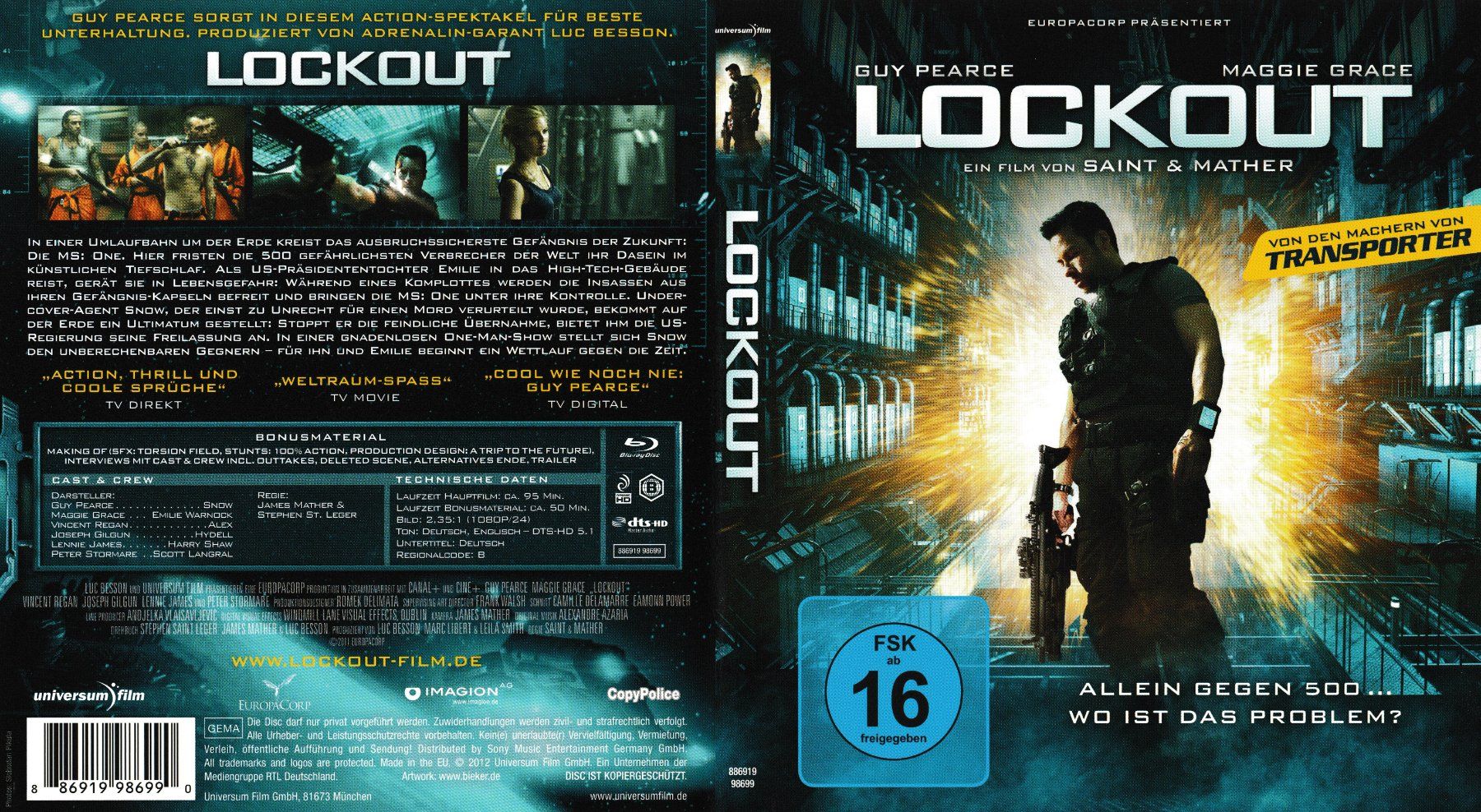 Tutti i DVDs: Blu-Ray - Lockout – Usato da Langnau am Albis venduto da MediaRescuerKeLoX