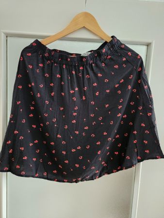 MSCH viscose poppy skirt