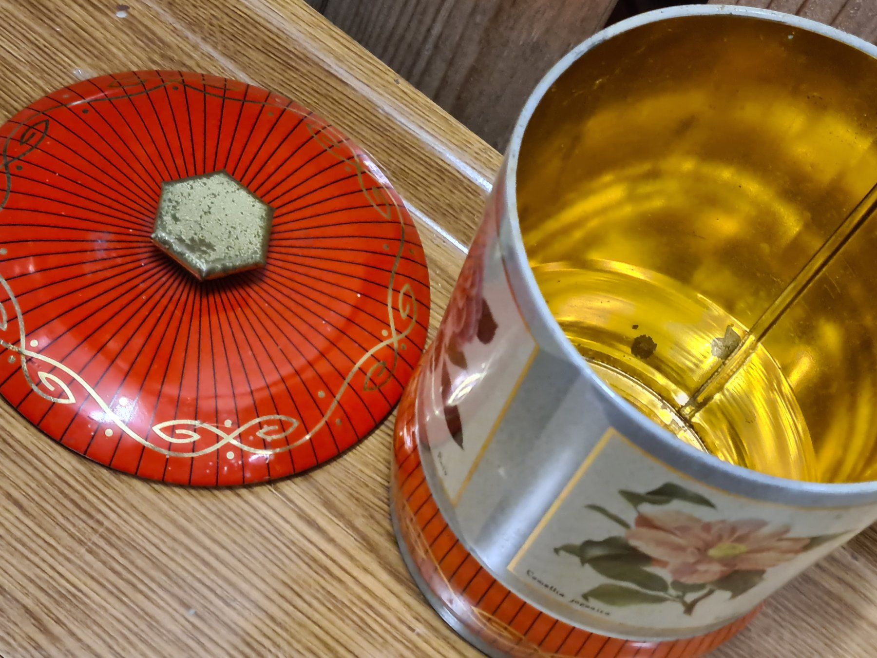 Zuckerdosen: Retro Kaffee Blechdose/Aufbewahrung Dose mit Deckel – Gebraucht aus Amriswil von used2use 2