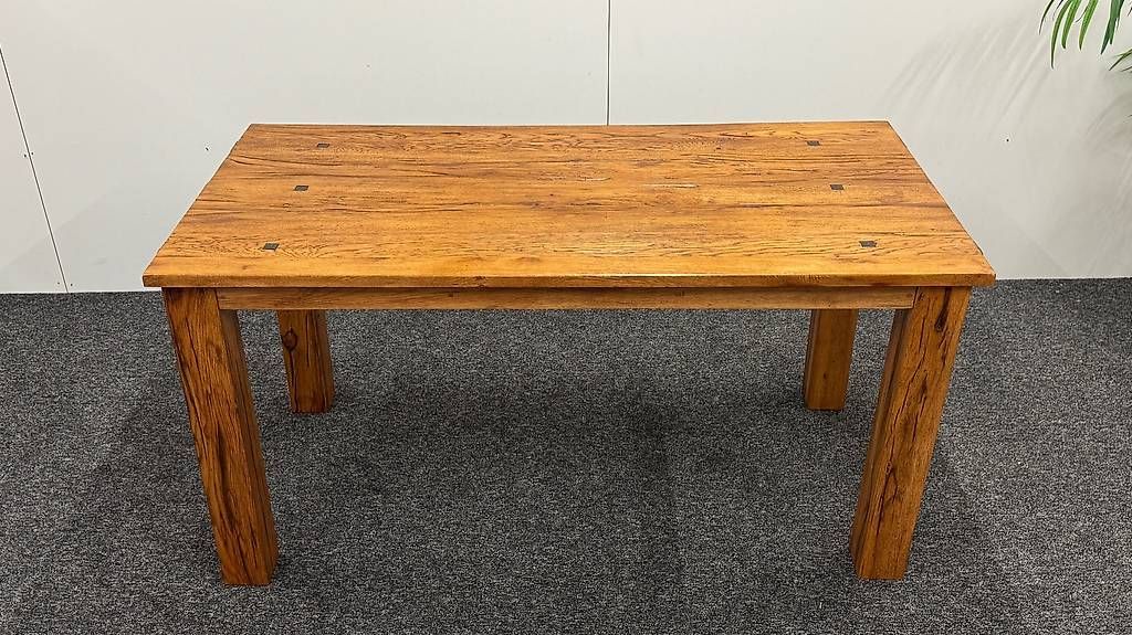 Tables: Massivholz Esstisch Eiche 160x80 cm – D'occasion à Münchenbuchsee par Mekran 4
