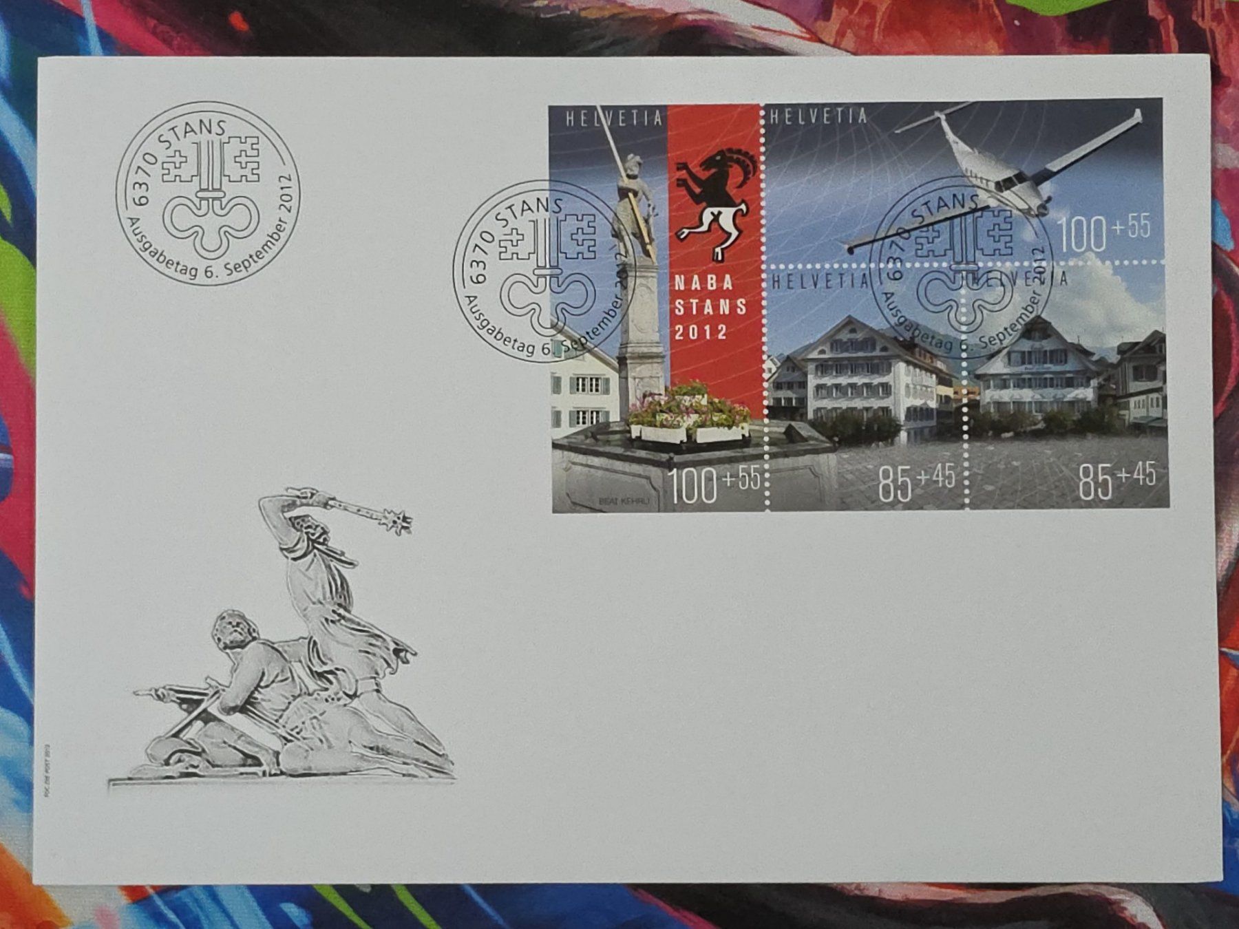 Tutti i francobolli: CL27 Enveloppe + Timbre Suisse 2012 – Usato da Cousset venduto da Patrick_Collections