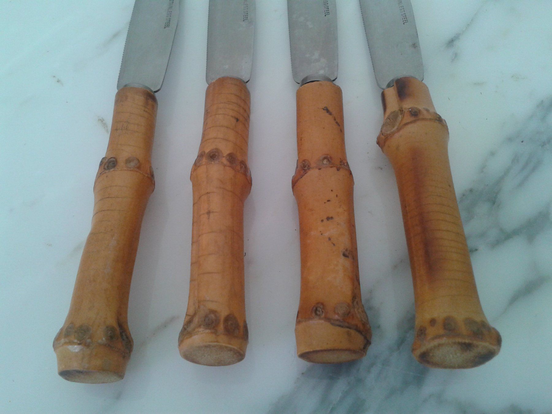 Coltelli: 4 Obstmesser / Messer mit Bambusgriff – Usato da Camorino venduto da Campellino 4