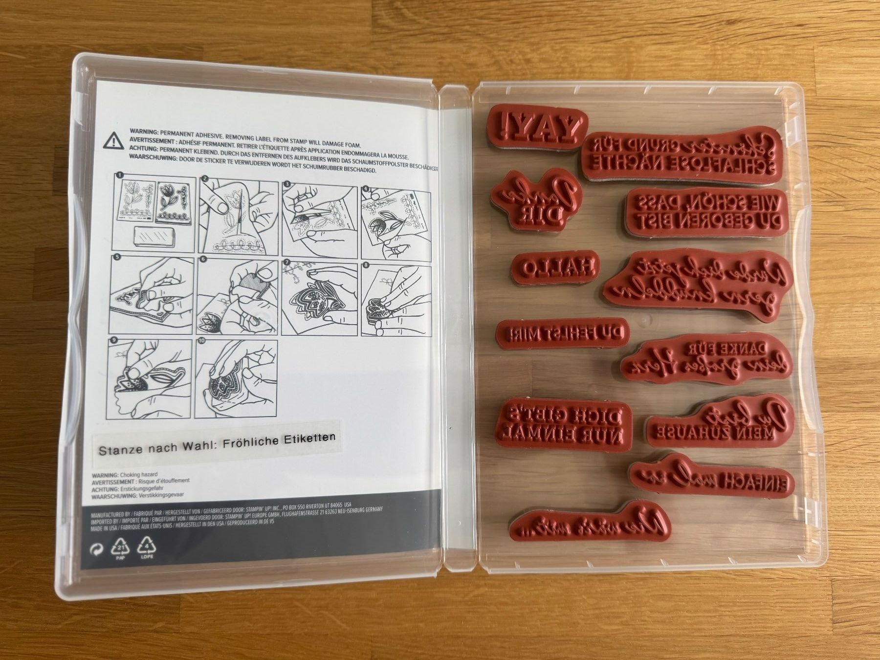 Stampin' up! Timbri: Fröhliche Etiketten von Stampin Up / A – Usato da Neukirch (Egnach) venduto da muolen 1