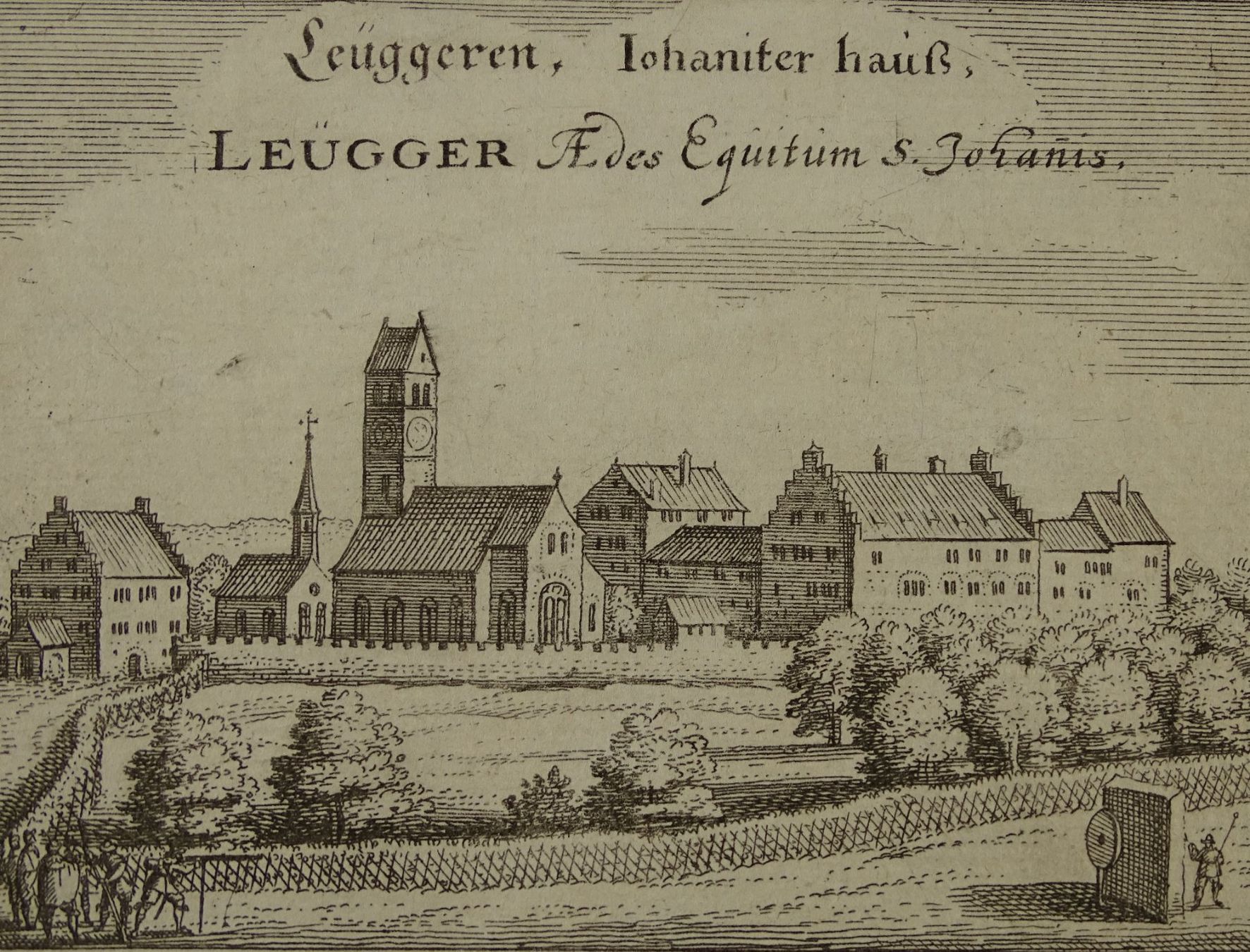 Incisioni: LEUGGERN, LEUGGEREN, KUPFERSTICH 1654 – Usato da Grüningen venduto da Kartensammler 2