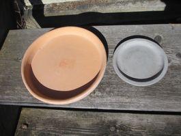 2 Tonuntersetzer 25cm & 15cm Frühling