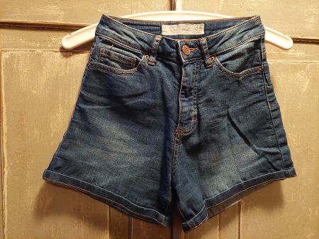 Amisu - High Waist Jeans Shorts 34