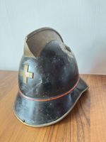 Feuerwehrhelm antik Schweiz alt Helm