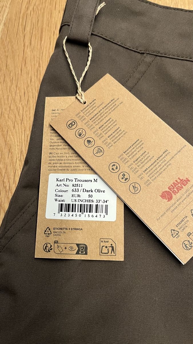 Fjällräven Pantaloni: Fjällräven Karl Pro Gr.50 Lang – Nuovo (secondo la descrizione) da Mellingen venduto da DTSale 2