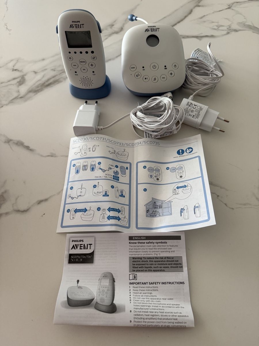 Philips Babyphone: Philips Avent DECT Babyphone SCD735 – Nuovo (secondo la descrizione) da Zug venduto da sil_26bl 3