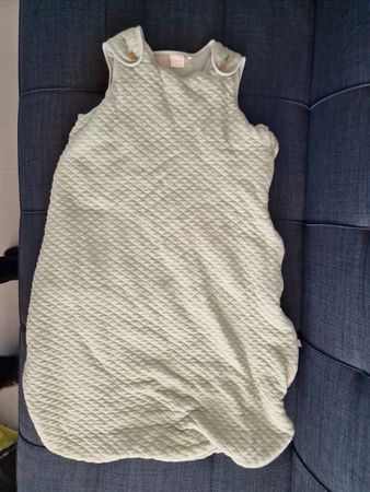 Babyschlafsack Smile gesteppt grün Grösse 90 cm