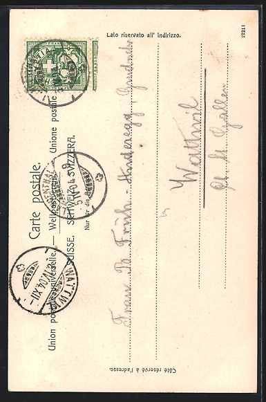 Cartoline postali: Langenthal, Gemeindehaus mit Hotel Bäre – Usato da Berlin venduto da bartko-reher 1
