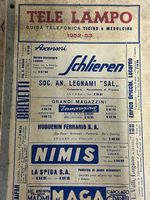 Rara guida telefonica Ticino e Mesolcina 1952/53
