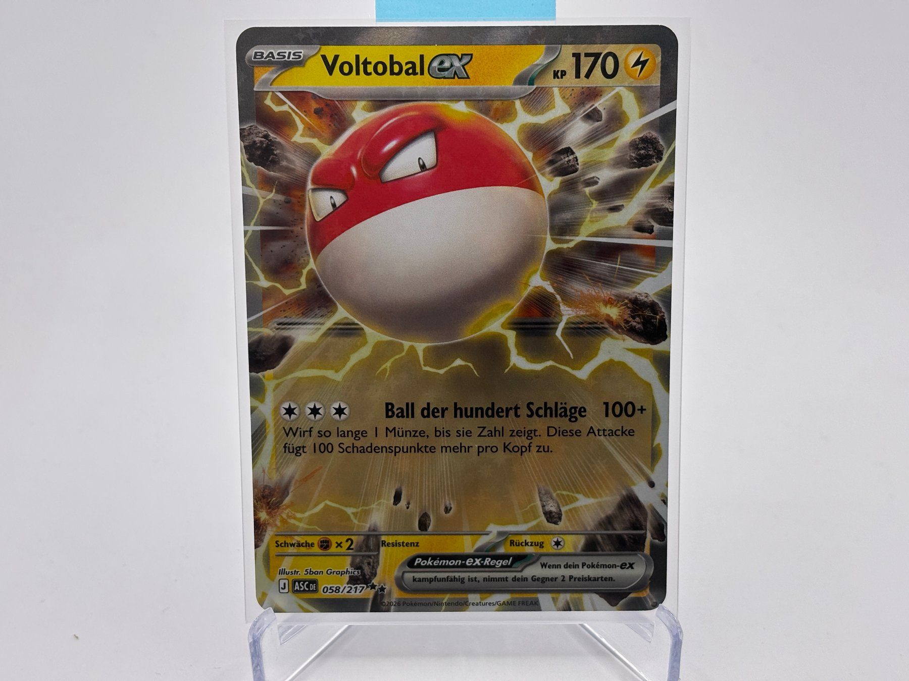 Pokémon Carte collezionabili: Erhabene Helden - Voltobal ex  (ASC 58) - DE – Nuovo (secondo la descrizione) da Allschwil venduto da Bullach
