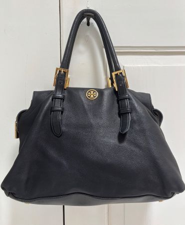 🤍 Tory Burch Leder-Handtasche Schwarz inkl. Staubbeutel 🤍