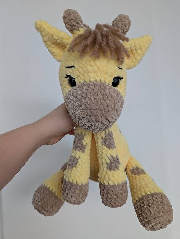 Giocattoli: Amigurumi Giraffe sitzend 33cm – Nuovo (secondo la descrizione) da Beromünster venduto da Shelly9296