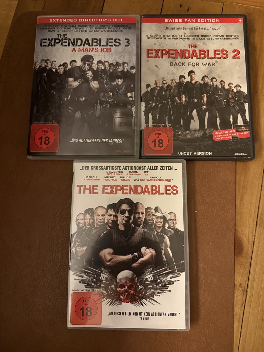 Tutti i DVDs: Dvd: The Expendables 1-3 – Usato da Belp venduto da Smiley90
