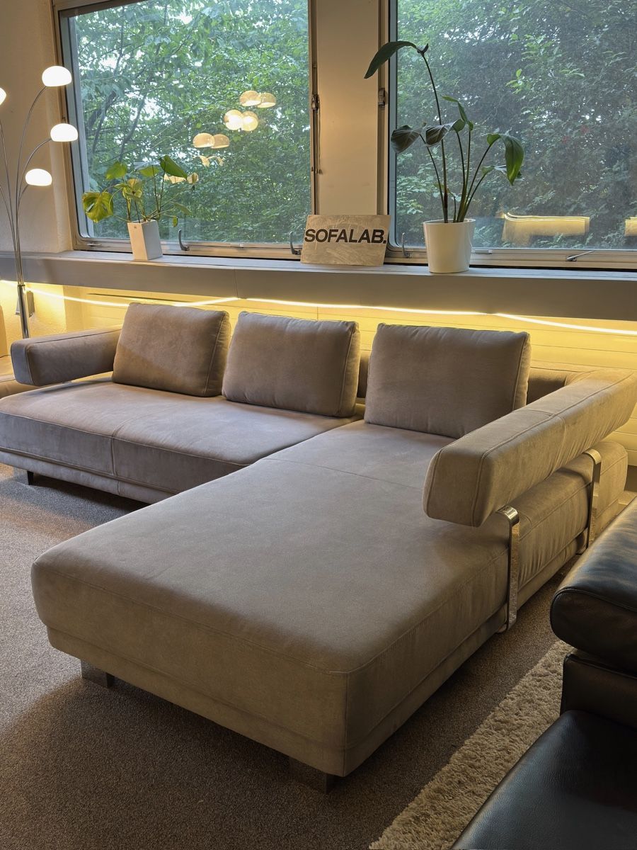 Divani: Graues Ecksofa von Ewald Schillig – Usato da Fehraltorf venduto da Sofalab.swiss 1