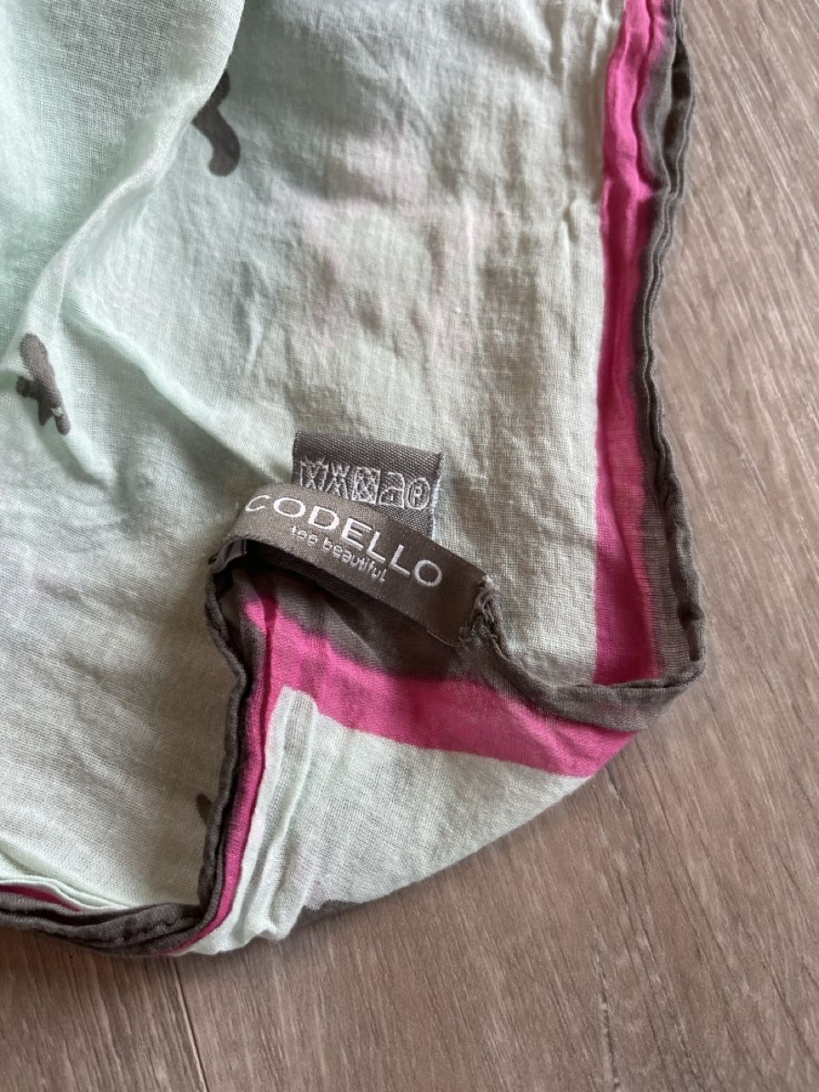 Codello Foulard & Sciarpe: Codello Tuch quadratisch mint pink weiss grau – Nuovo (secondo la descrizione) da Udligenswil venduto da nwal 2