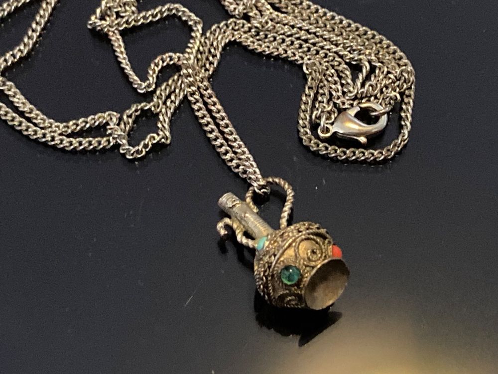 Collier Chaîne Vintage En Argent Massif 850/1000 - Occasion, Fabrication France