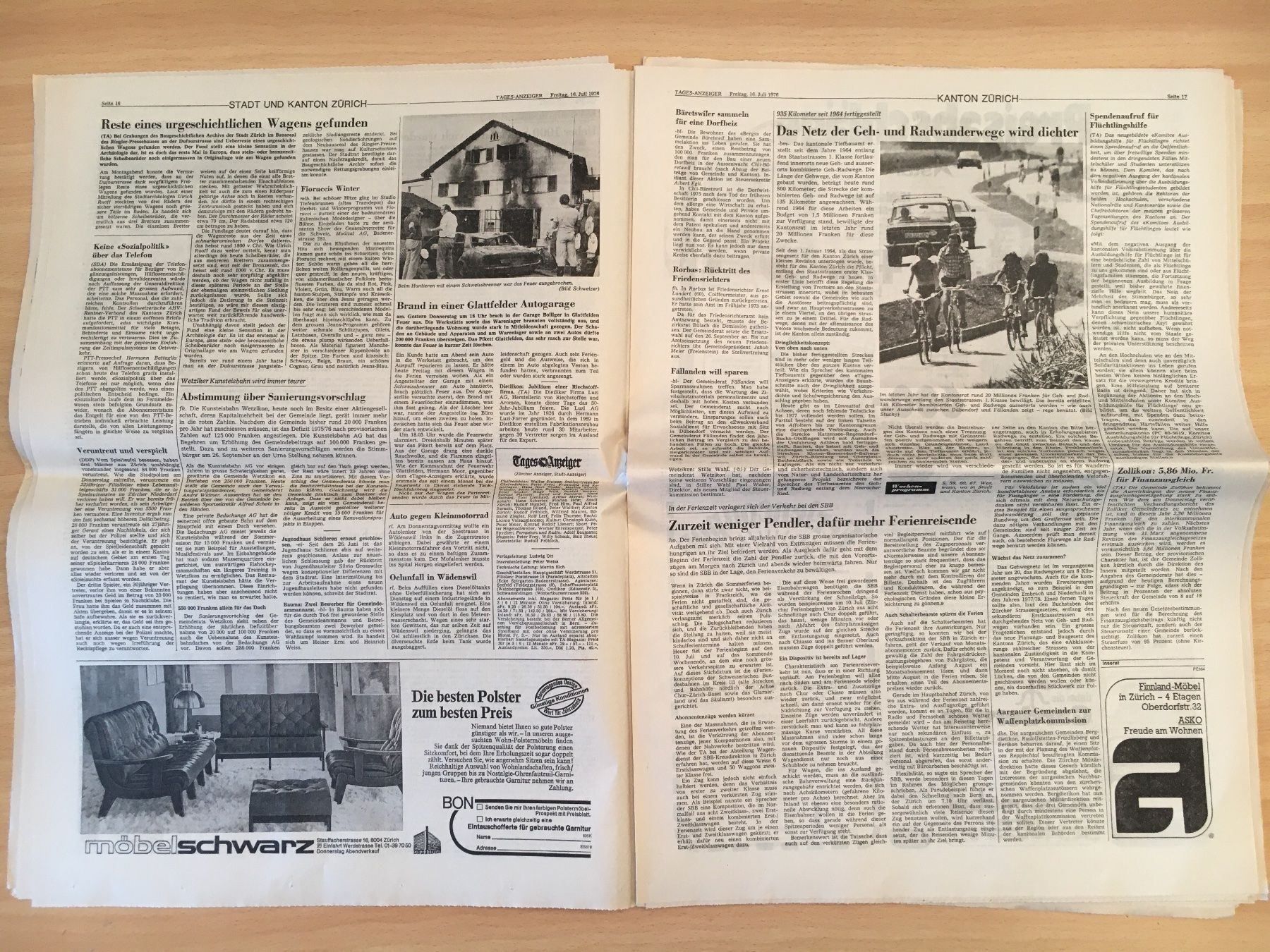 Riviste & Magazine: Tagesanzeiger vom 16. Juli 1976 – Usato da Luzern venduto da Jiggy_8898 5