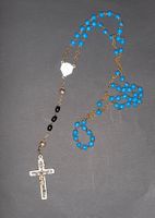 Rosenkranz blau / schwarz (Versand Fr. 6.00)