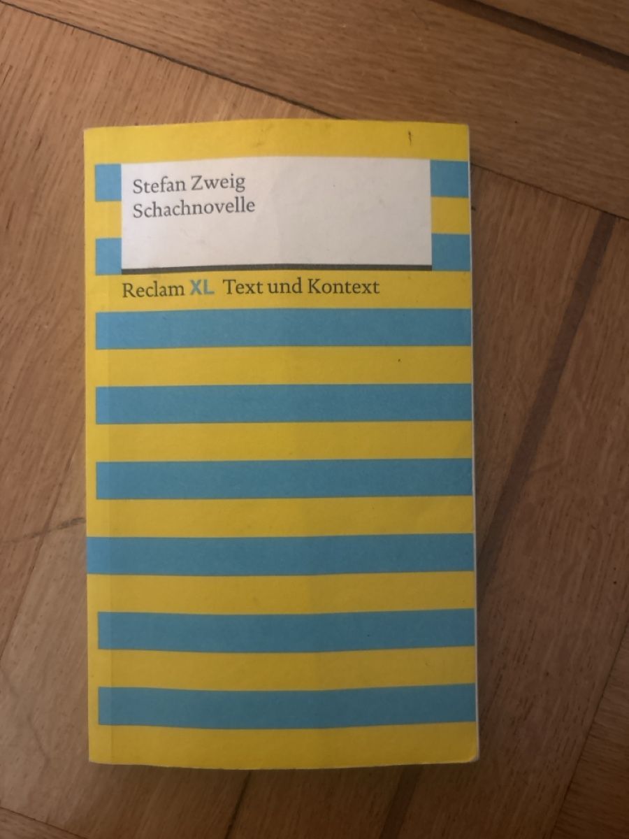 Bücher: Schachnouvelle - Stefanzweig – Gebraucht aus Zürich von lalalivia