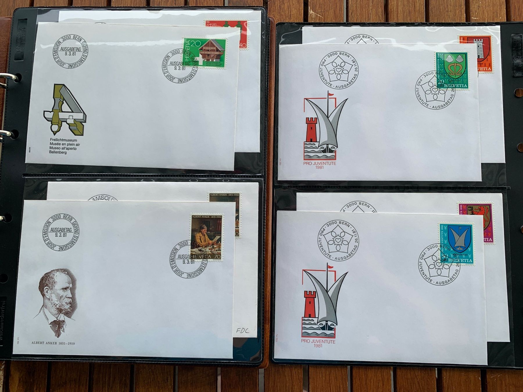 Tutti i francobolli: 1981 - Classeur 59 FDC - mit Einzelmarken - avec tbr isolés – Nuovo (secondo la descrizione) da Chavornay venduto da 4dphila