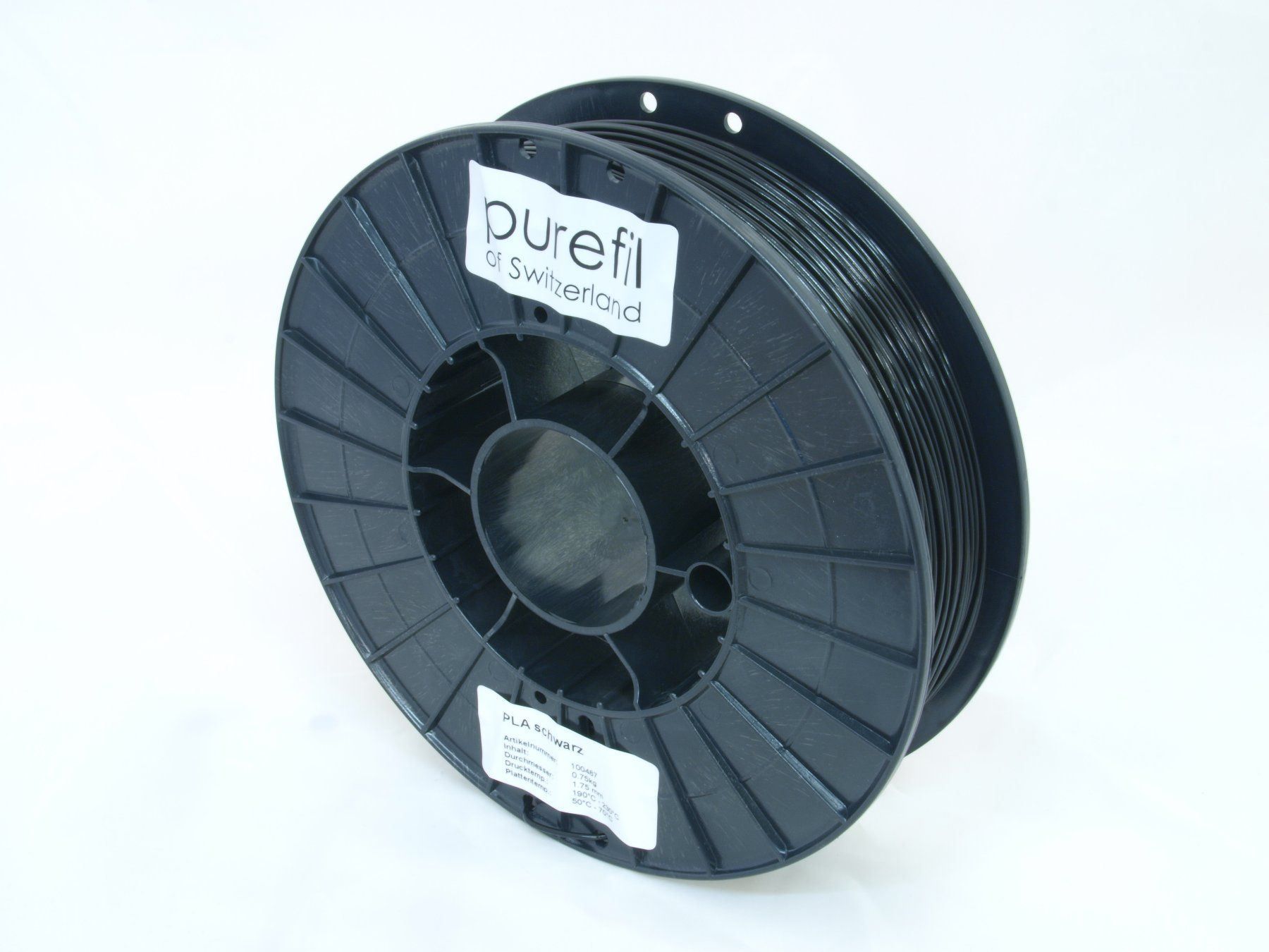 Stampanti 3D: PLA-R schwarz 0.75kg 1.75mm – Nuovo e nell'imballaggio originale da Hinwil venduto da FabruGmbH