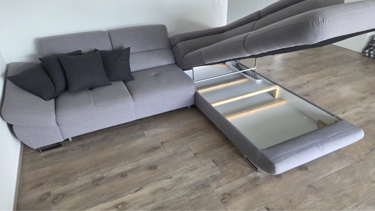 Divani: Grosses Ecksofa mit Schlaffunktion & Bettkasten – Usato da Bazenheid venduto da Buuch4K 3