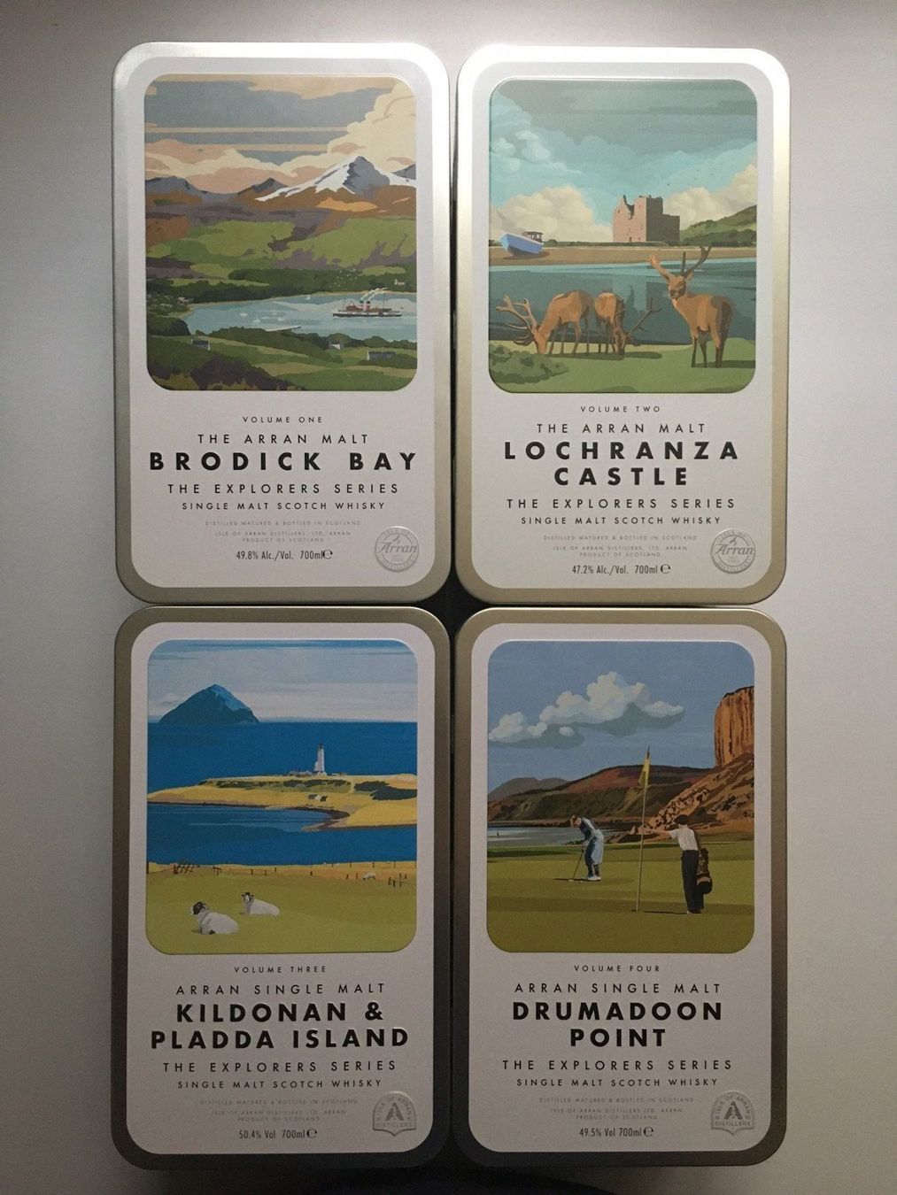 Arran Bevande alcoliche: Arran Explorers Series Volume 1 - 4 – Nuovo e nell'imballaggio originale da Deitingen venduto da Peterso