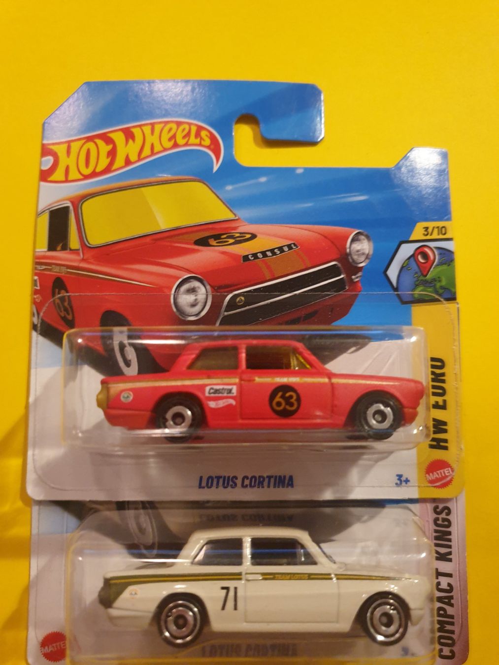 Hot Wheels Modellini d'auto: 2 x Hot Wheels LOTUS CORTINA – Nuovo e nell'imballaggio originale da Oftringen venduto da Rotor 2