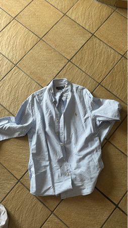 Ralph Lauren Hemd kariert blau/weiss Grösse XL guter Zustand