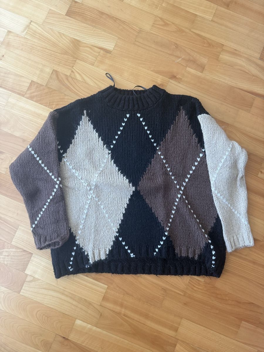 Zara Pulls & Sweat-shirts: Zara Pullover Strickmuster Karos, Gr. S – D'occasion à Lachen SZ par ali_5xw5