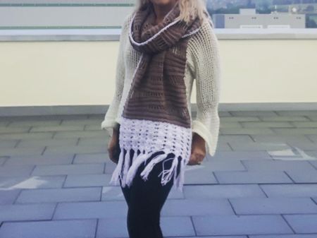 Damen Schal Handmade NEU Boho Style