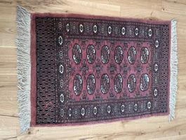Tapis Boukhara authentique, laine, fait main - Superbe!