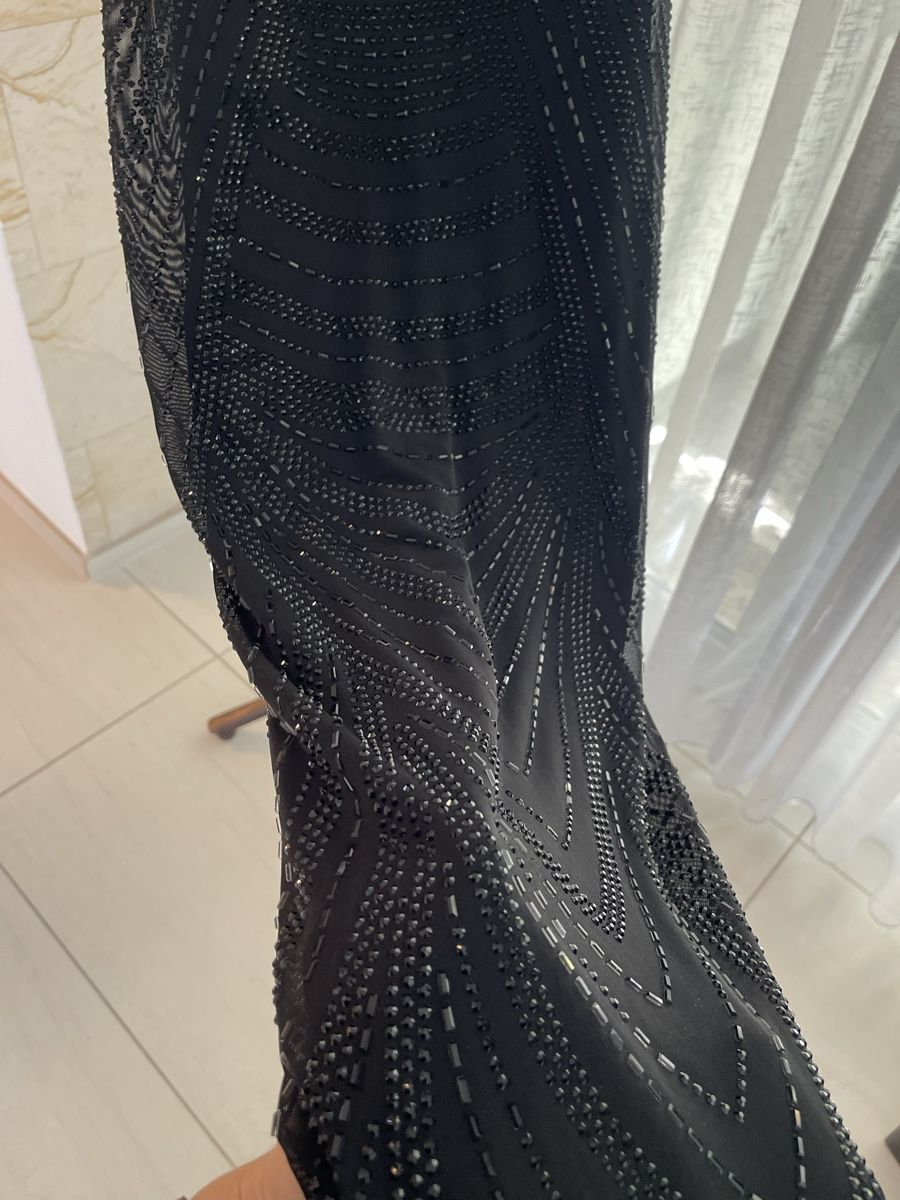 Kleider: Schickes, elegantes, langes, schwarzes Abendkleid, S/M – Gebraucht aus Oftringen von Makeq 3