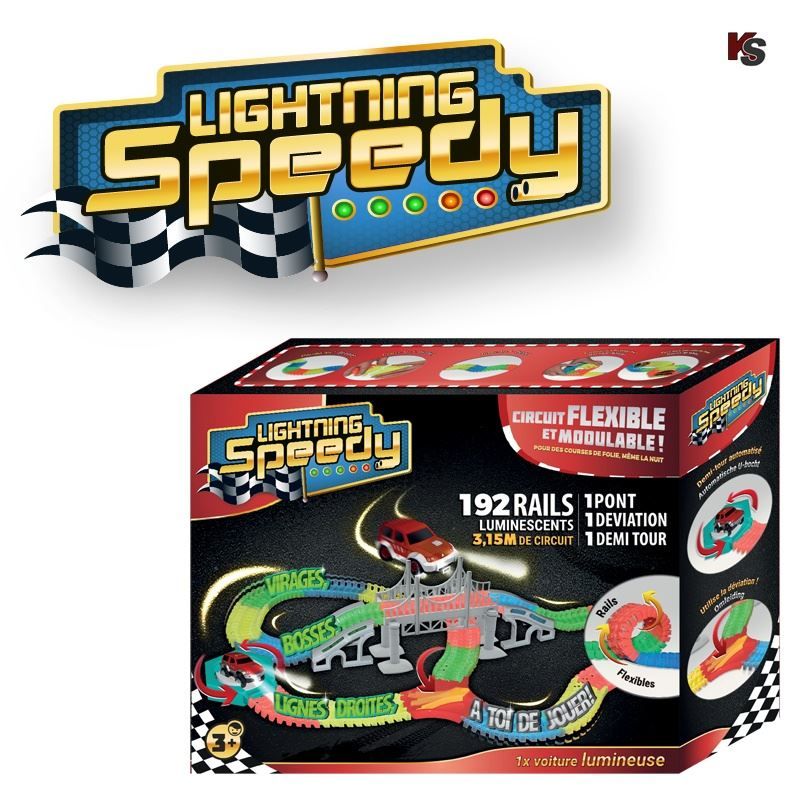 Spielzeuge: LS BROSZIO Autospielset, 192er Glow V – Neu und originalverpackt aus Wettingen von kochshop 1