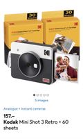 KODAK Mini Shot 3 Retro Instant Camera with 60 sheets