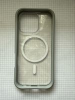 iPhone Hülle 14 Pro Max, transparent mit MagSafe, Grau