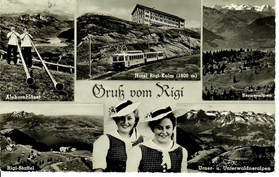 Cartoline postali: Gruss vom Rigi 1958 – Usato da Hochdorf venduto da Ziegel-16
