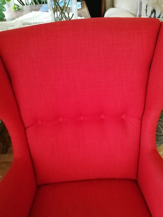 IKEA Ohrensessel STRANDMON Rot Kaufen auf Ricardo