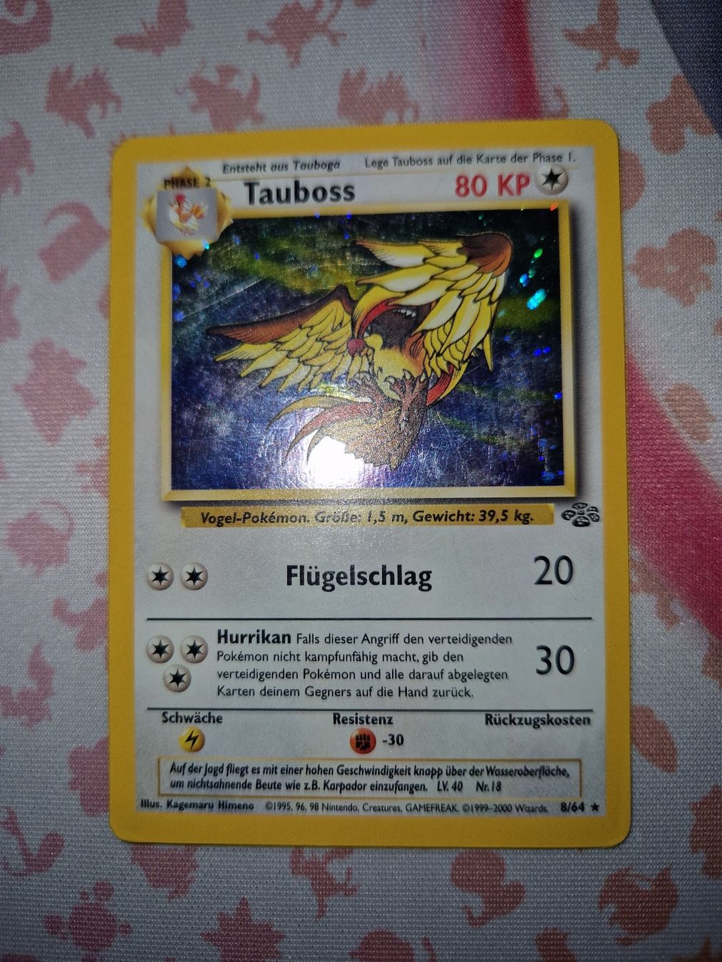 Pokémon Sammelbilder & Trading cards: Tauboss DE jungle holo – Gebraucht aus Wangen b. Olten von shlem 2