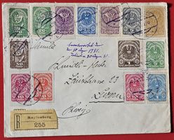 ÖSTERREICH KAPFENBERG GEZÄHNT GESCHNITTEN LUZERN 1921