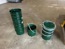 Metall Fass Eimer 30 Liter mit Spannring Deckel
