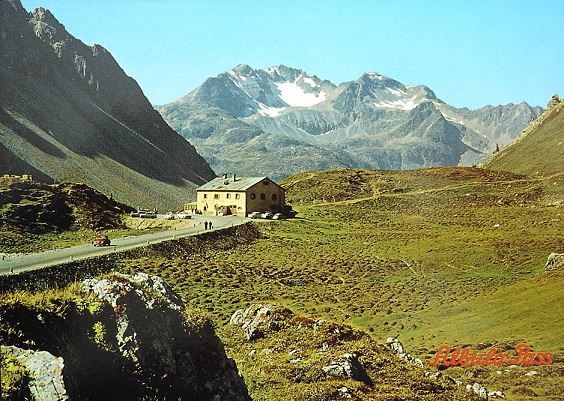 Ansichtskarten: ALBULA-HOSPIZ Fam. Poltera - Auto, VW-Käfer – Neu (gemäss Beschreibung) aus Jona von philajona