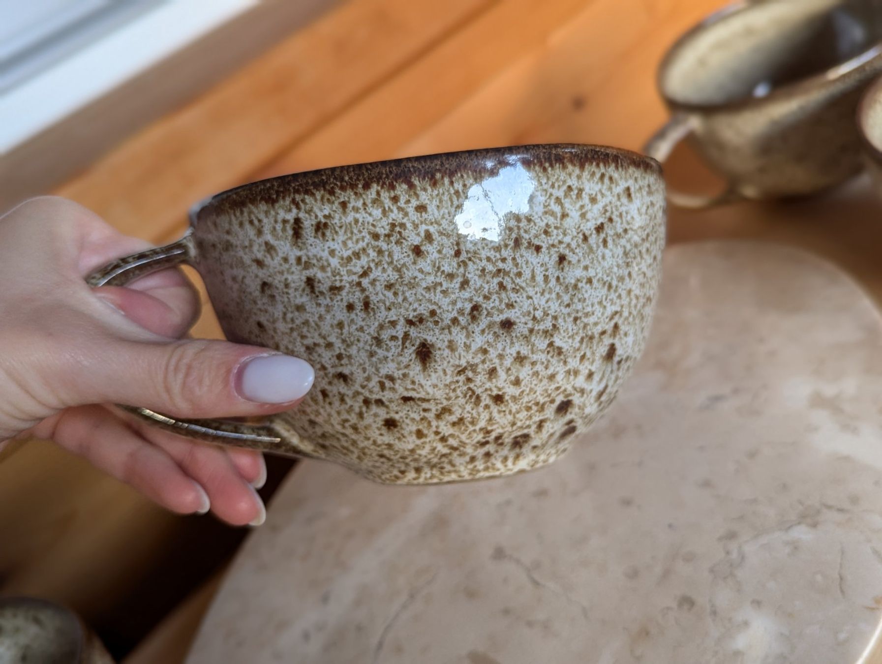 H&M Tazze: 5 Kaffeetassen Keramik braun beige – Nuovo (secondo la descrizione) da Altendorf venduto da jak_lkk8 2